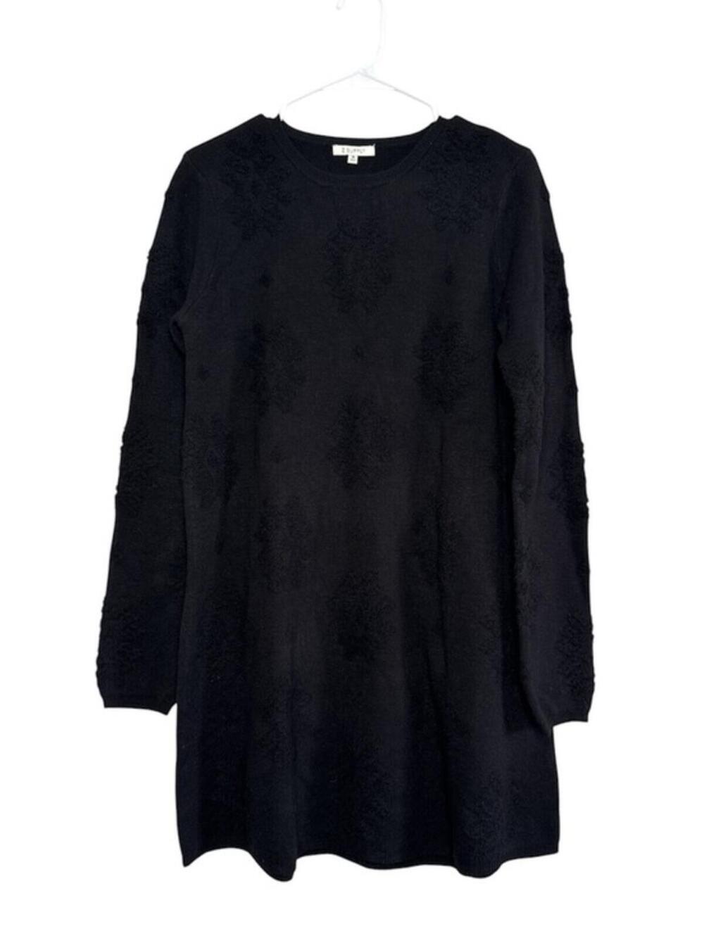 Z Supply Women's Lena Mini Black Sweater Dress Size Medium